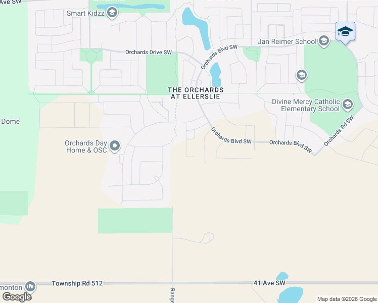 map of restaurants, bars, coffee shops, grocery stores, and more near 5718 Hawthorn Common Southwest in Edmonton