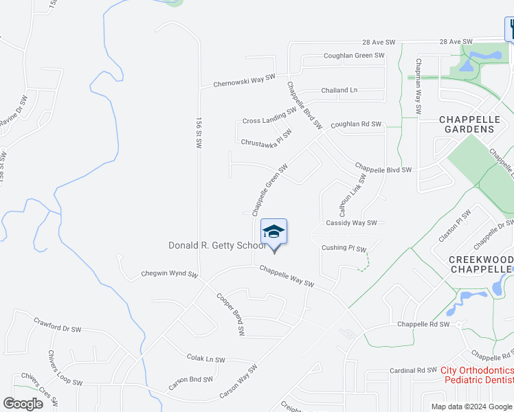 map of restaurants, bars, coffee shops, grocery stores, and more near 4098 Chappelle Green Southwest in Edmonton
