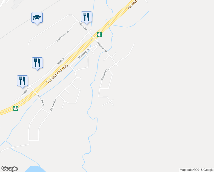 map of restaurants, bars, coffee shops, grocery stores, and more near 168 Sitar Crescent in Hinton