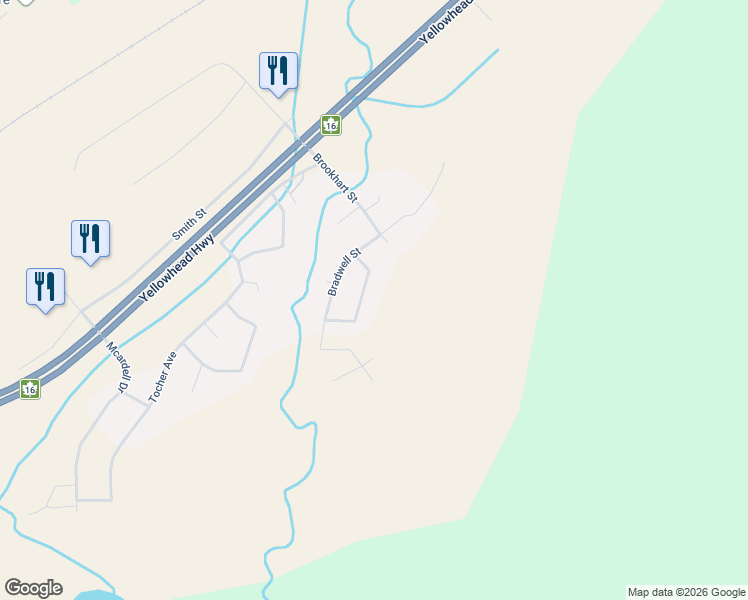 map of restaurants, bars, coffee shops, grocery stores, and more near 163 Sitar Crescent in Hinton