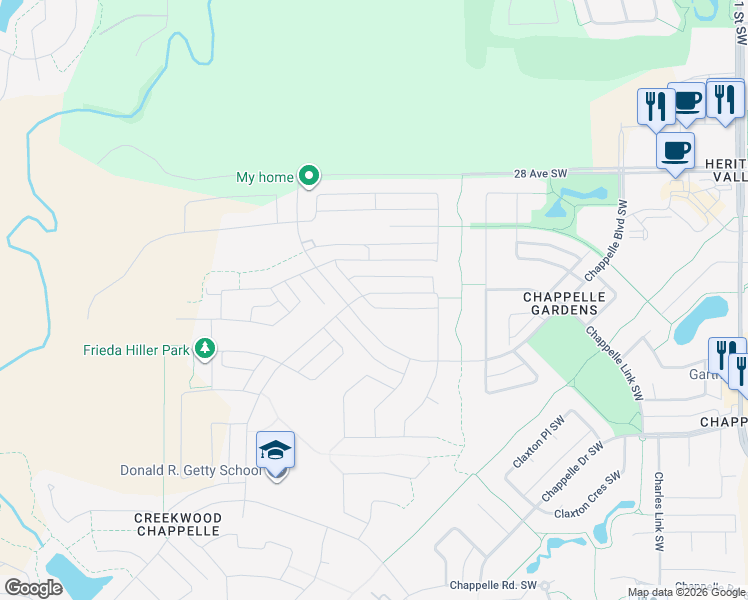 map of restaurants, bars, coffee shops, grocery stores, and more near in Edmonton