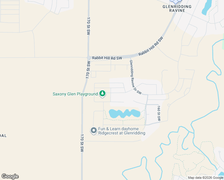 map of restaurants, bars, coffee shops, grocery stores, and more near 16644 30 Avenue Southwest in Edmonton