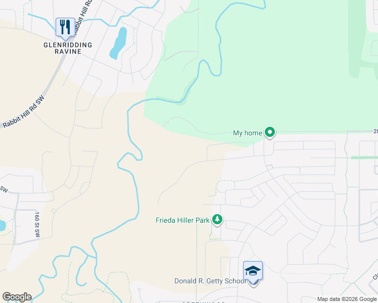 map of restaurants, bars, coffee shops, grocery stores, and more near 156 Street Southwest in Edmonton