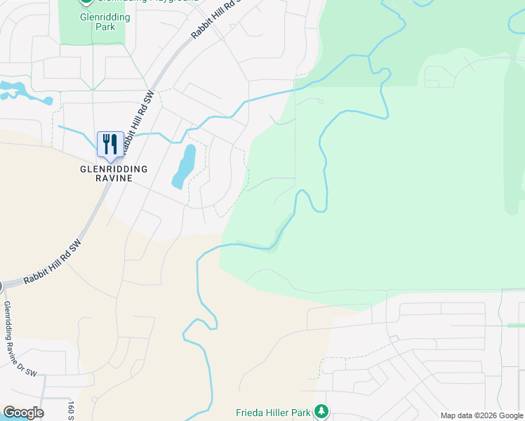 map of restaurants, bars, coffee shops, grocery stores, and more near 2104 156 Street Southwest in Edmonton