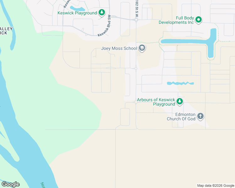 map of restaurants, bars, coffee shops, grocery stores, and more near 6845 Knox Loop Southwest in Edmonton
