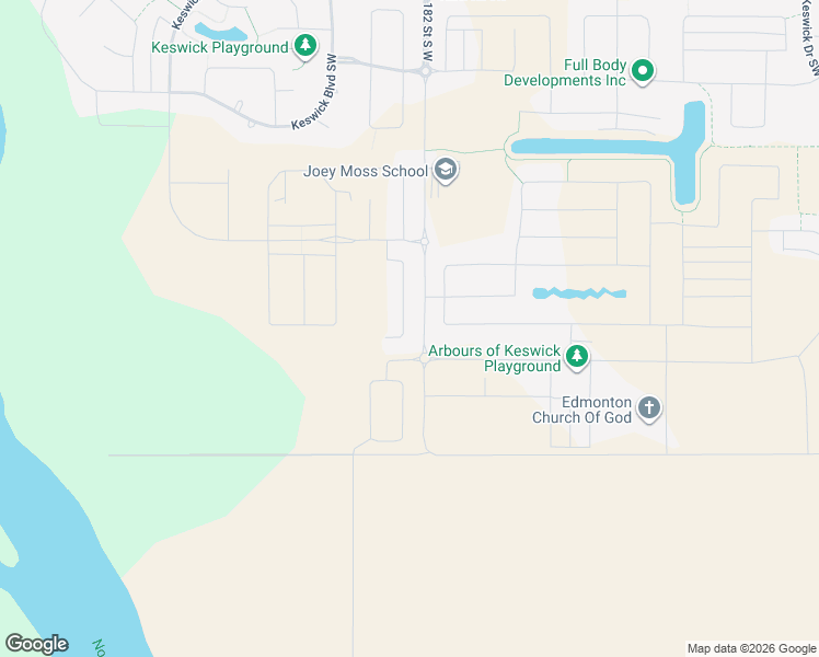 map of restaurants, bars, coffee shops, grocery stores, and more near 6845 Knox Loop Southwest in Edmonton