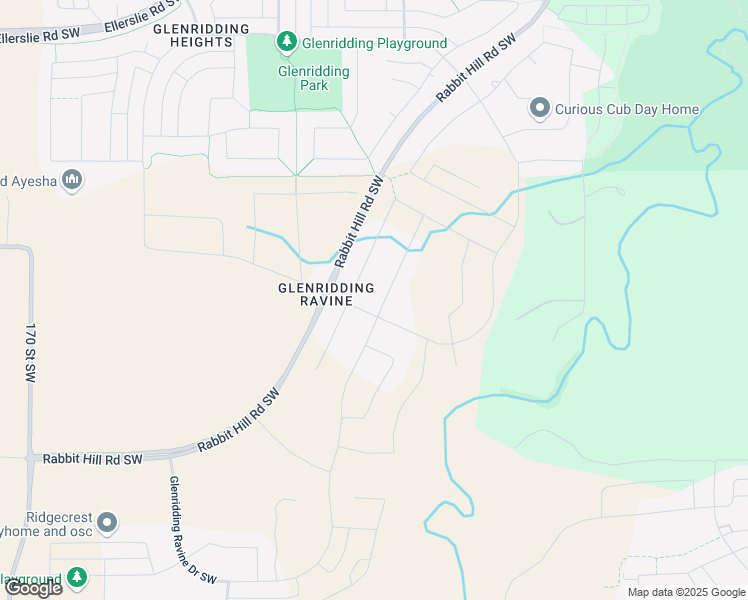 map of restaurants, bars, coffee shops, grocery stores, and more near 2035 160 Street Southwest in Edmonton