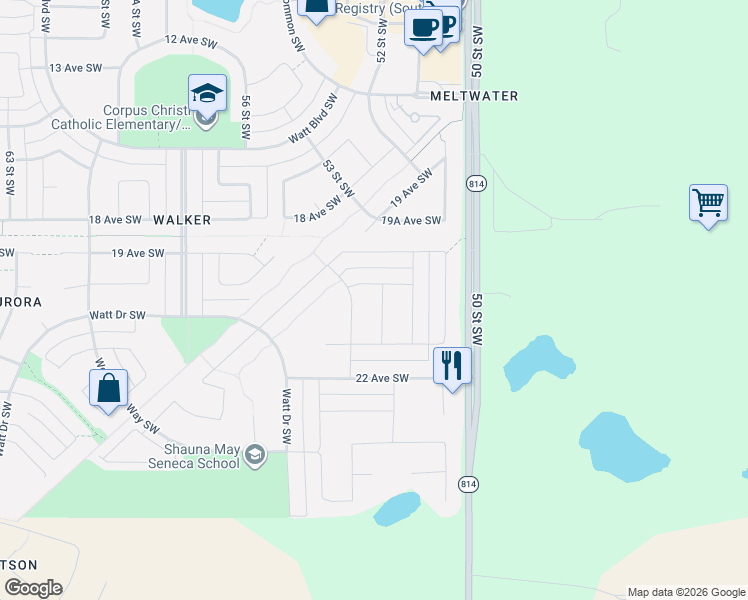 map of restaurants, bars, coffee shops, grocery stores, and more near in Edmonton