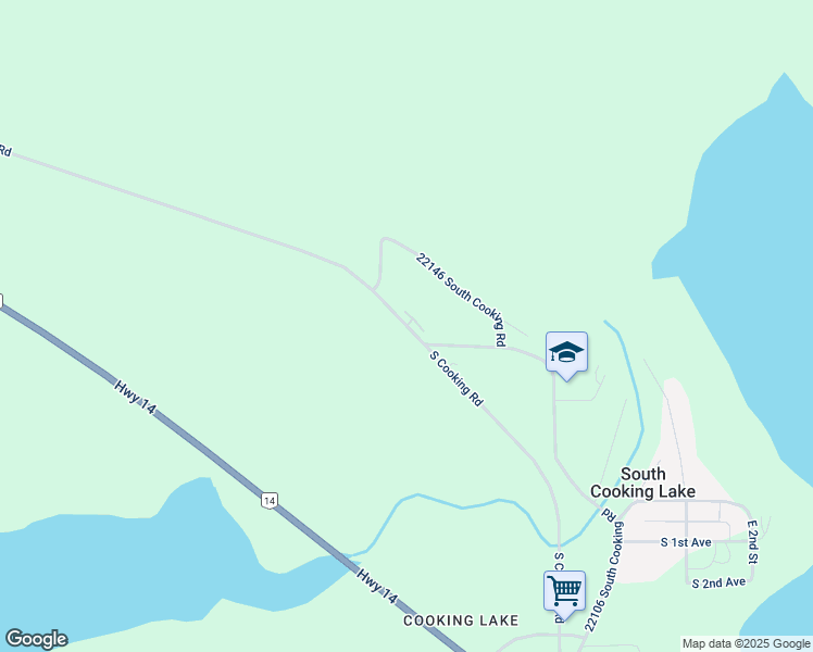 map of restaurants, bars, coffee shops, grocery stores, and more near South Cooking Lake Road in Sherwood Park