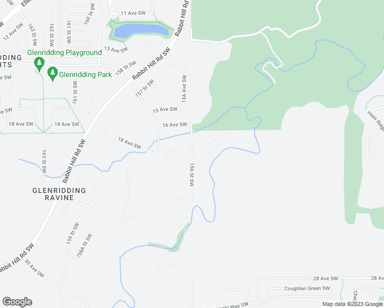 map of restaurants, bars, coffee shops, grocery stores, and more near 1780 156 Street Southwest in Edmonton