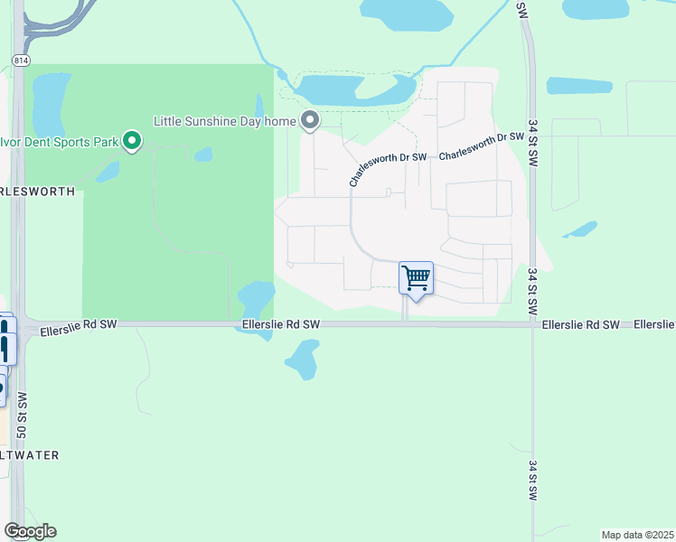 map of restaurants, bars, coffee shops, grocery stores, and more near 4003 6 Avenue Southwest in Edmonton