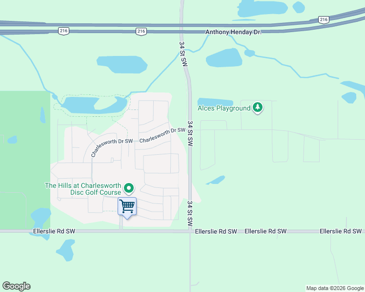 map of restaurants, bars, coffee shops, grocery stores, and more near 404 34 Street Northwest in Edmonton