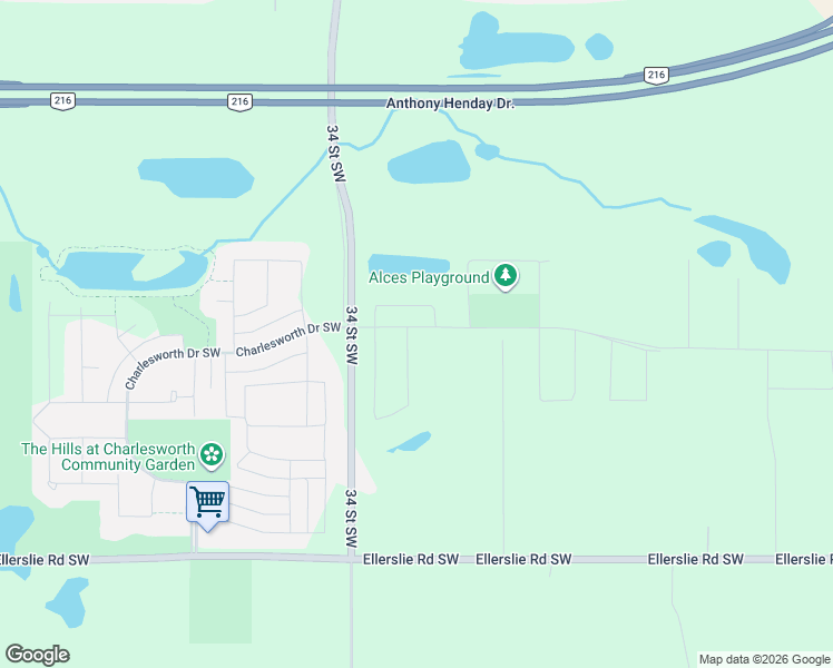 map of restaurants, bars, coffee shops, grocery stores, and more near 103-1111 34 Street Northwest in Edmonton