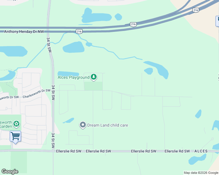 map of restaurants, bars, coffee shops, grocery stores, and more near 862 34 Street Southwest in Edmonton