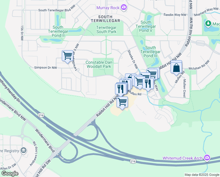 map of restaurants, bars, coffee shops, grocery stores, and more near in Edmonton