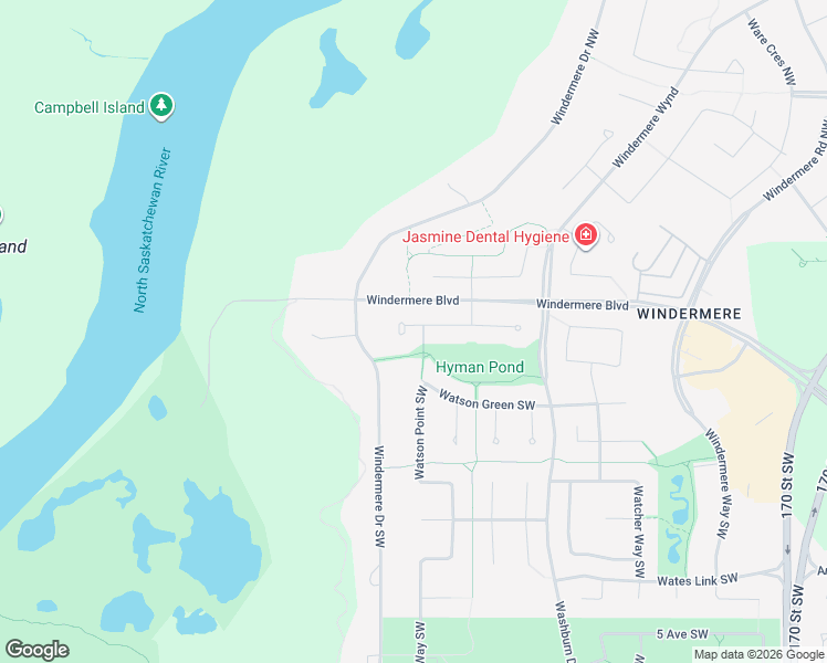 map of restaurants, bars, coffee shops, grocery stores, and more near 3044 Watson Landing Southwest in Edmonton