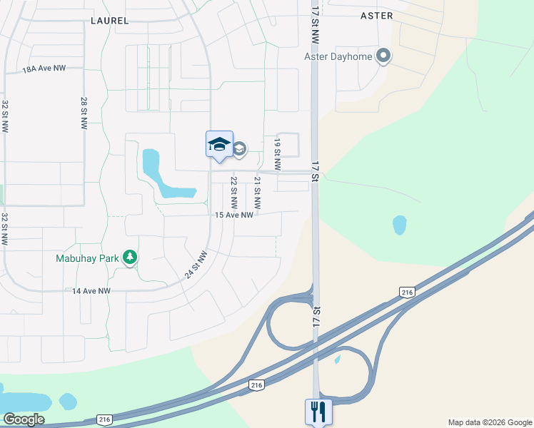 map of restaurants, bars, coffee shops, grocery stores, and more near 2008 15 Avenue Northwest in Edmonton
