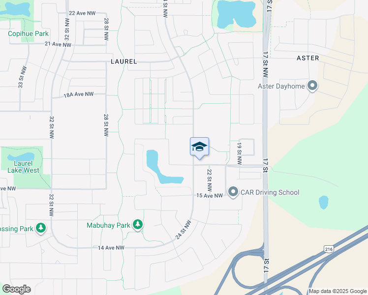 map of restaurants, bars, coffee shops, grocery stores, and more near 2404 16 Avenue Northwest in Edmonton