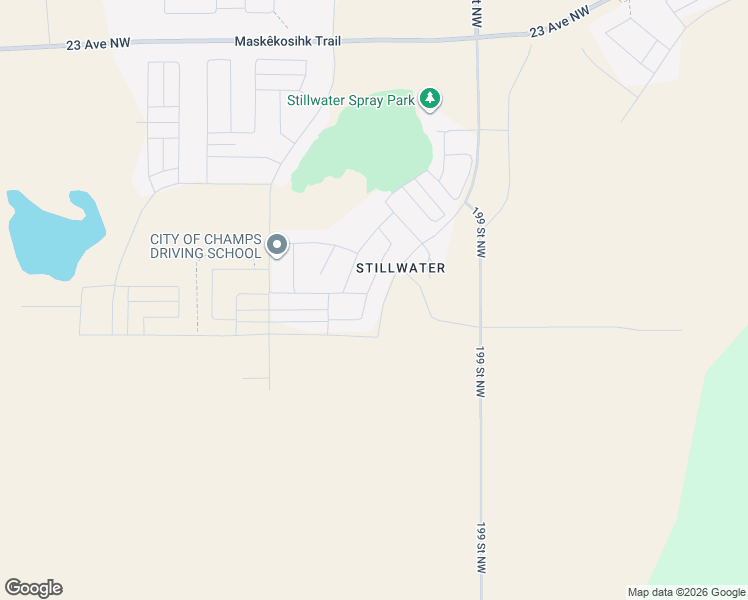 map of restaurants, bars, coffee shops, grocery stores, and more near 1615 200 Street Northwest in Edmonton