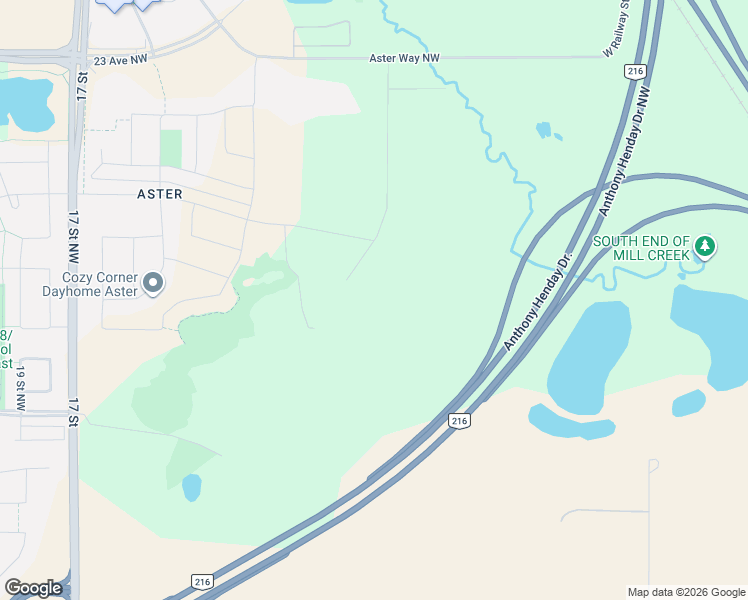 map of restaurants, bars, coffee shops, grocery stores, and more near Anthony Henday Drive in Edmonton