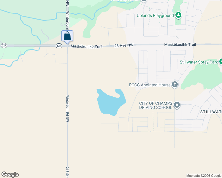 map of restaurants, bars, coffee shops, grocery stores, and more near 20703 23 Avenue Northwest in Edmonton