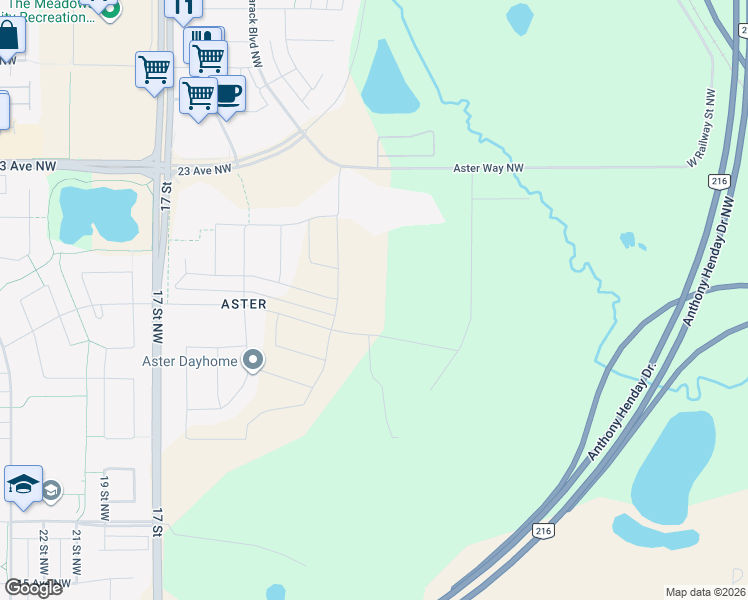 map of restaurants, bars, coffee shops, grocery stores, and more near 1111 23 Avenue Northwest in Edmonton
