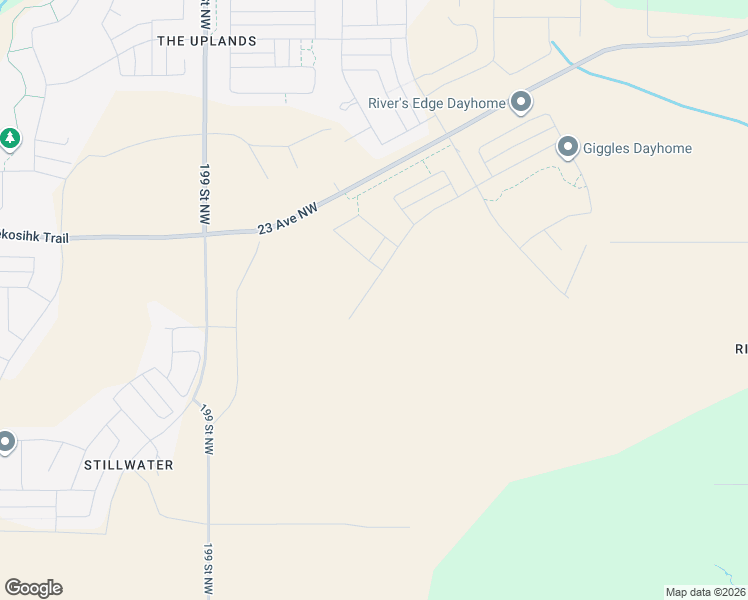 map of restaurants, bars, coffee shops, grocery stores, and more near 18403-19859 23 Avenue Northwest in Edmonton