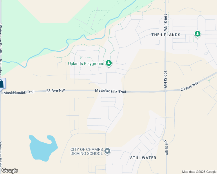 map of restaurants, bars, coffee shops, grocery stores, and more near 19904-21460 23 Avenue Northwest in Edmonton