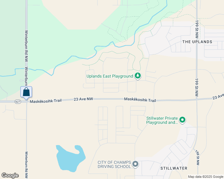 map of restaurants, bars, coffee shops, grocery stores, and more near 19904-21460 23 Avenue Northwest in Edmonton