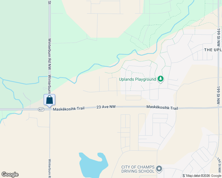 map of restaurants, bars, coffee shops, grocery stores, and more near 20704 23 Avenue Northwest in Edmonton