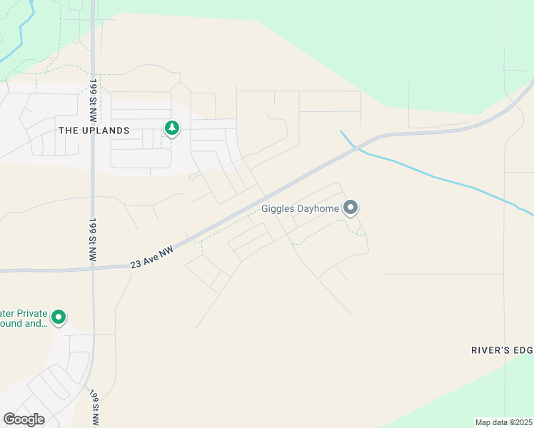 map of restaurants, bars, coffee shops, grocery stores, and more near 18904 23 Avenue Northwest in Edmonton