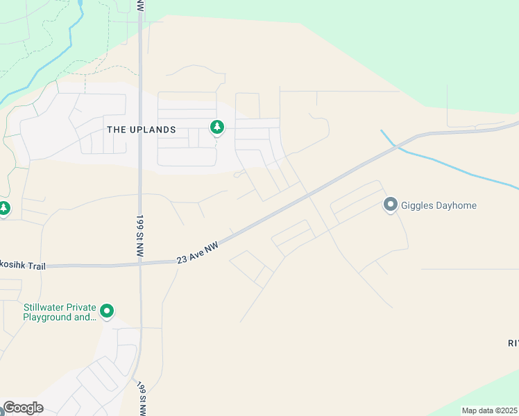 map of restaurants, bars, coffee shops, grocery stores, and more near 2303 199 Street Northwest in Edmonton