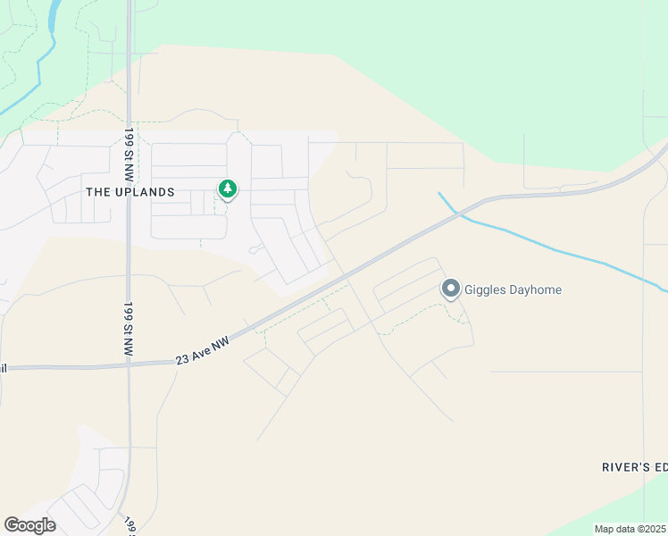 map of restaurants, bars, coffee shops, grocery stores, and more near 2303 199 Street Northwest in Edmonton