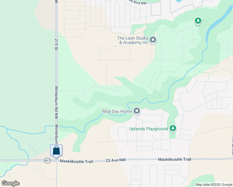 map of restaurants, bars, coffee shops, grocery stores, and more near Eaton Lane in Edmonton