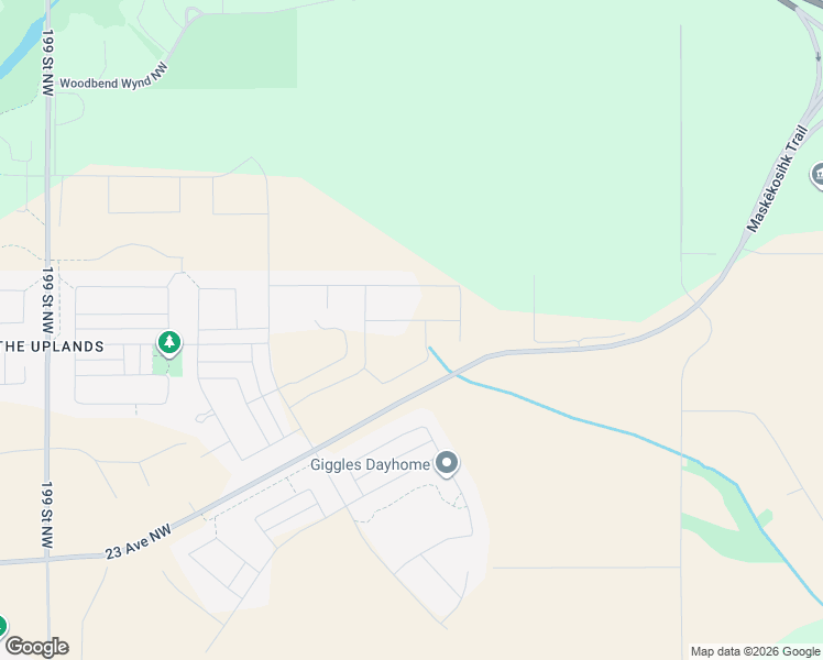 map of restaurants, bars, coffee shops, grocery stores, and more near 18404-19860 23 Avenue Northwest in Edmonton