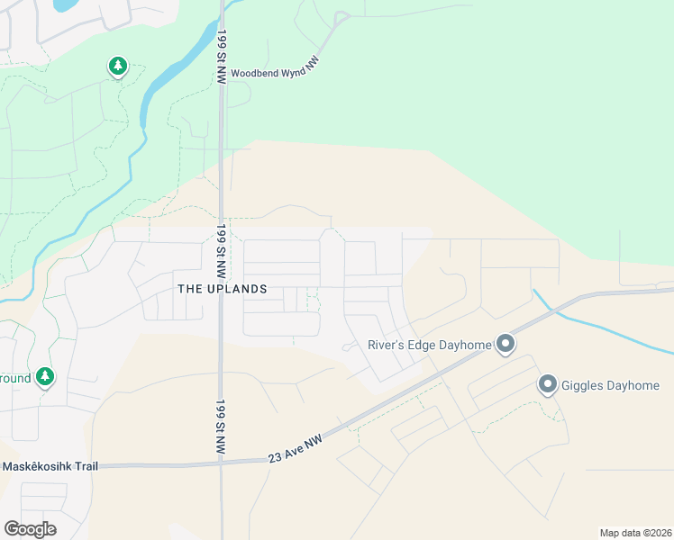 map of restaurants, bars, coffee shops, grocery stores, and more near 2715 196 Street Northwest in Edmonton