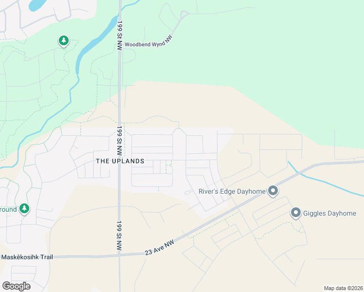 map of restaurants, bars, coffee shops, grocery stores, and more near 2715 196 Street Northwest in Edmonton