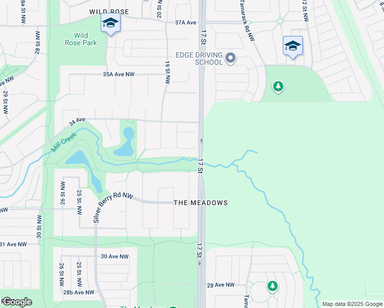 map of restaurants, bars, coffee shops, grocery stores, and more near 934 Wildwood Way Northwest in Edmonton