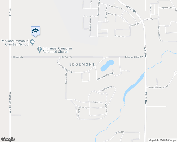map of restaurants, bars, coffee shops, grocery stores, and more near 5903 Edmonds Crescent in Edmonton