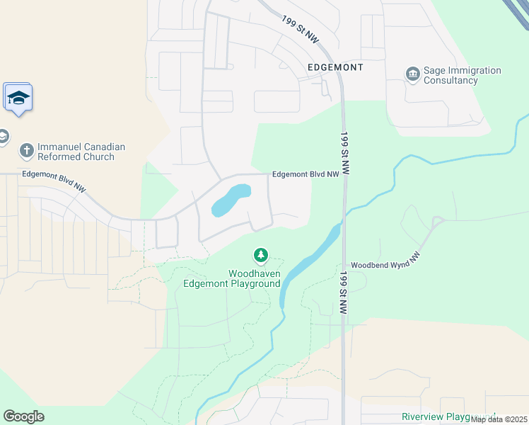 map of restaurants, bars, coffee shops, grocery stores, and more near 5428 Edworthy Way Northwest in Edmonton