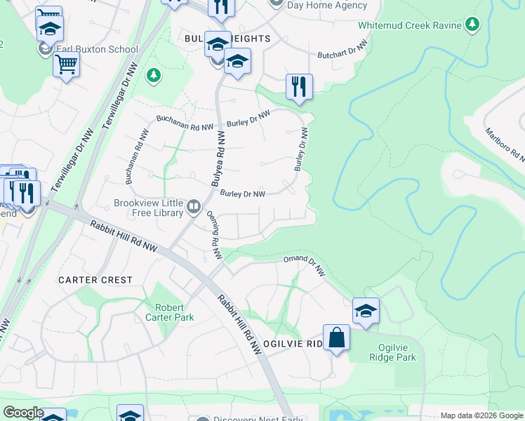 map of restaurants, bars, coffee shops, grocery stores, and more near in Edmonton