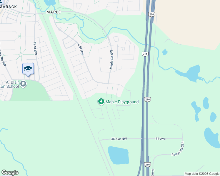 map of restaurants, bars, coffee shops, grocery stores, and more near 3408 Meridian Street Northwest in Edmonton