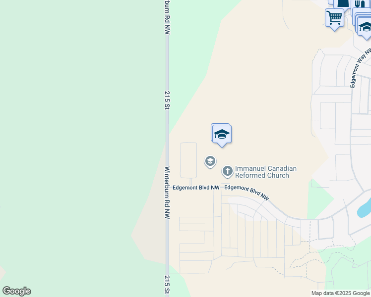 map of restaurants, bars, coffee shops, grocery stores, and more near 3503-4001 Winterburn Road Northwest in Spruce Grove