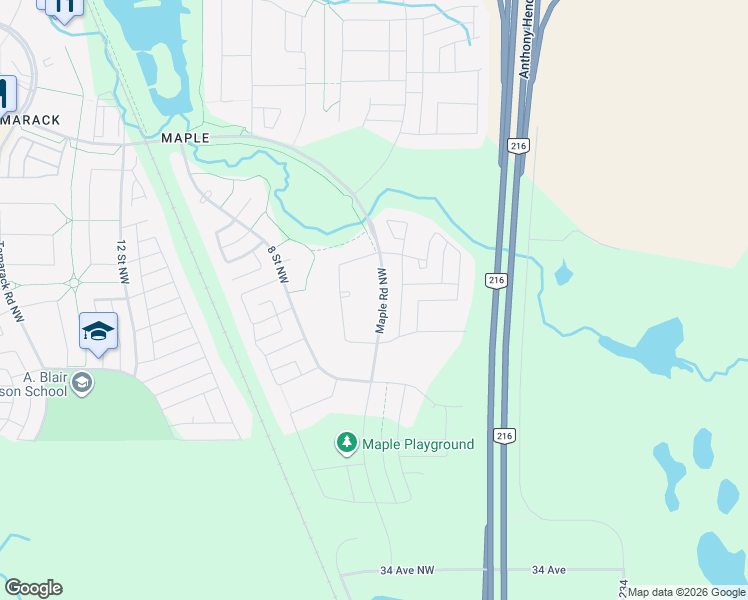 map of restaurants, bars, coffee shops, grocery stores, and more near 2150 Maple Road Northwest in Edmonton