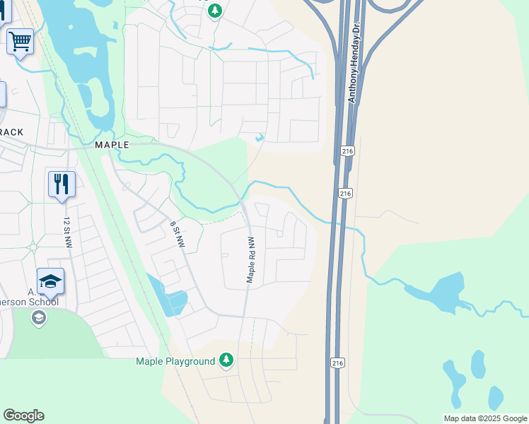 map of restaurants, bars, coffee shops, grocery stores, and more near in Edmonton