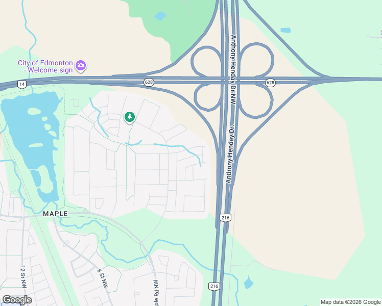 map of restaurants, bars, coffee shops, grocery stores, and more near 235 42 Avenue Northwest in Edmonton