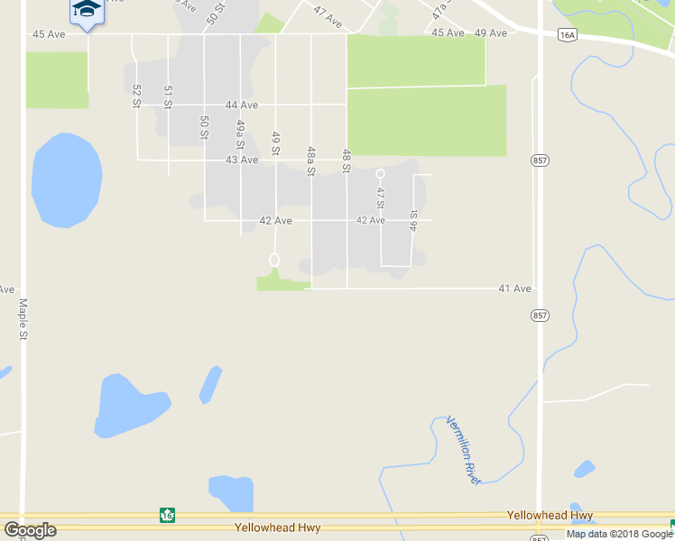 map of restaurants, bars, coffee shops, grocery stores, and more near 4114 48 Street in Vegreville