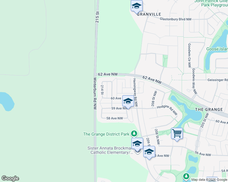map of restaurants, bars, coffee shops, grocery stores, and more near in Edmonton
