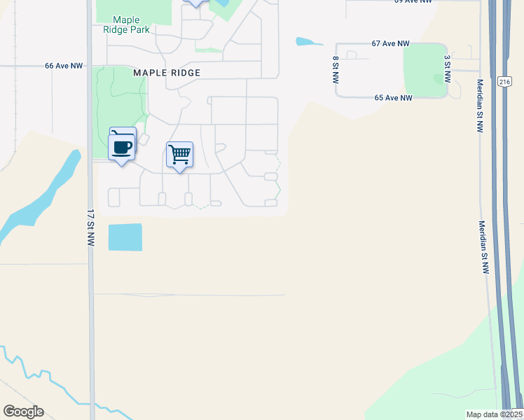 map of restaurants, bars, coffee shops, grocery stores, and more near 16 Keyhole Crescent Northwest in Edmonton