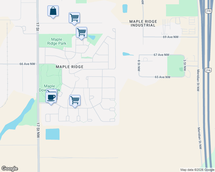 map of restaurants, bars, coffee shops, grocery stores, and more near in Edmonton